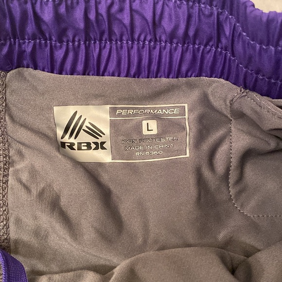 NWT RBX performance wear shorts in purple Large - Picture 5 of 6